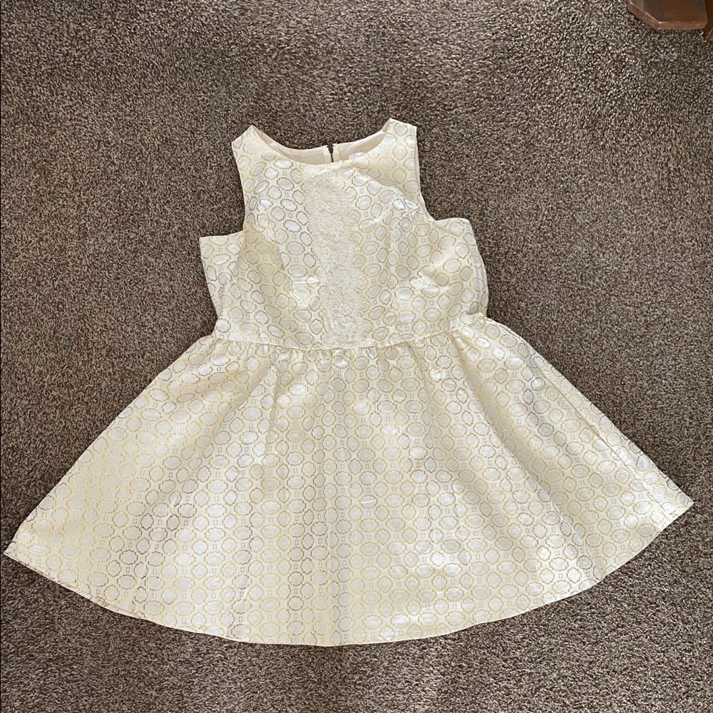 Cream/Gold Dress